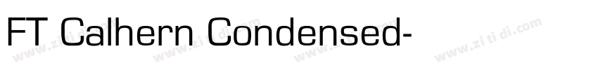 FT Calhern Condensed字体转换